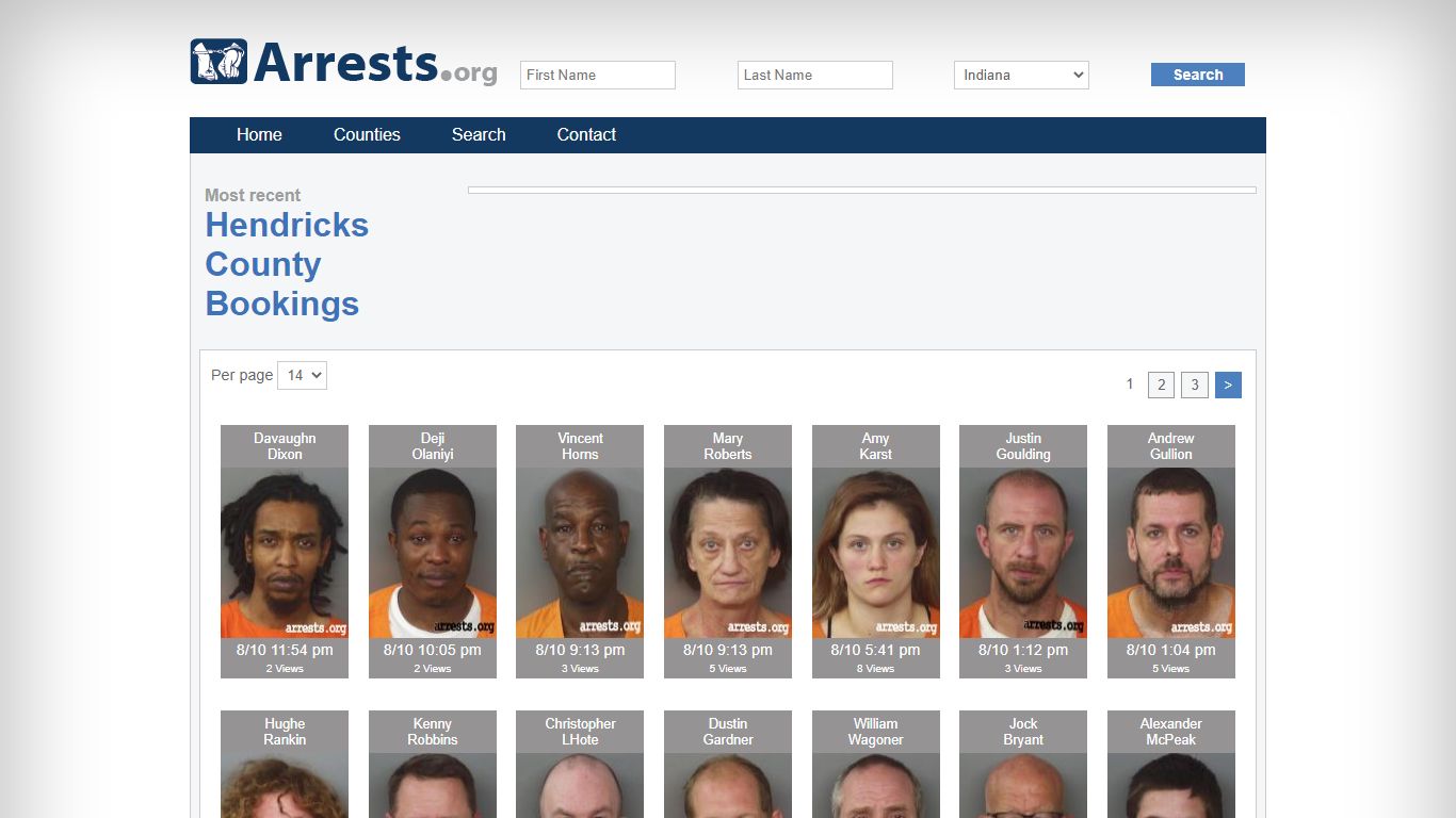 Hendricks County Arrests and Inmate Search